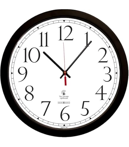 ザ・シカゴ・ライトハウス（The Chicago Lighthouse）時計 Amazon.com: The Chicago Lighthouse Wall Clock with White Dial Face